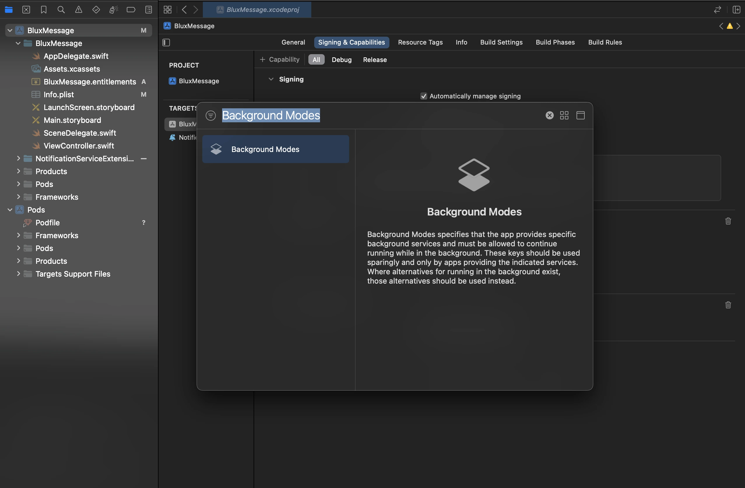 Background Modes